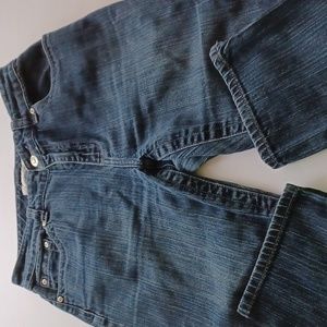 Chico's platinum blinged pockets dark stretchy jeans size 0.5 (6)